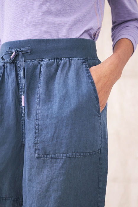 EFFIE LINEN SHORTS BLUE 4