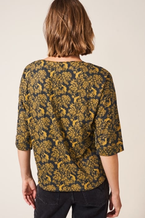 COPENHAGEN TIE HEM TOP GREEN 3