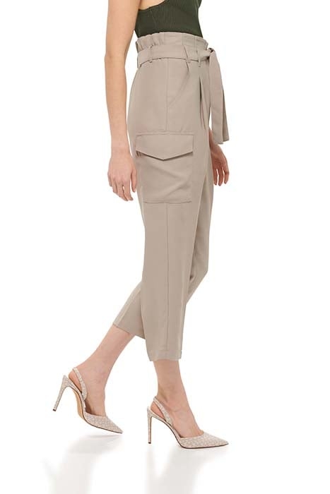 TIE HIGH WAIST TAPER CITY KHAKI 6