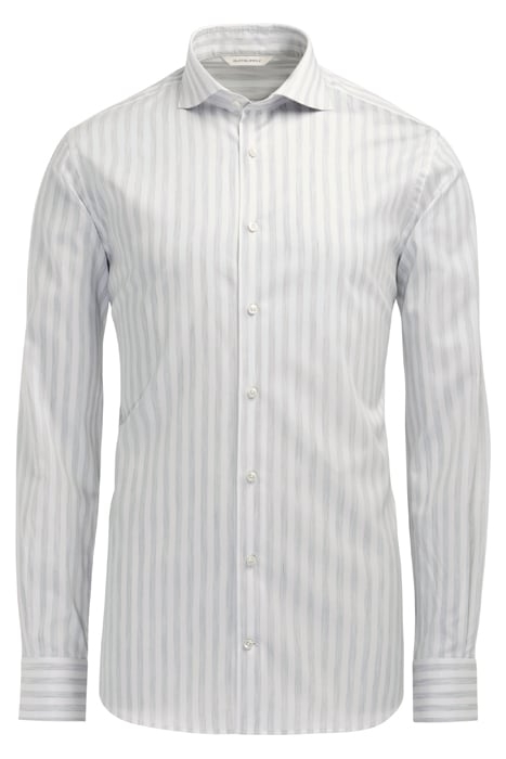 Light Grey Striped Extra Slim Fit Shirt 2