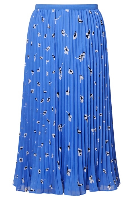 BHELLE CREPE PANNEL MIDI SKIRT ULTRAMAR-WHITE MULTI 1