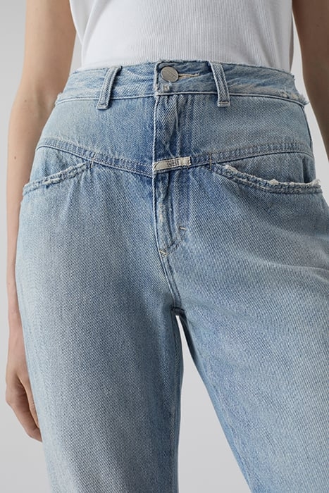 WOMEN PEDAL PUSHER JEANS LIGHT BLUE 6