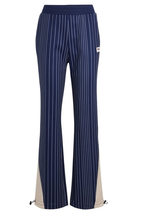 TORRELAVEGA STRIPED TRACK PANTS MEDIEVAL BLUE/ANTIQUE WHITE 1