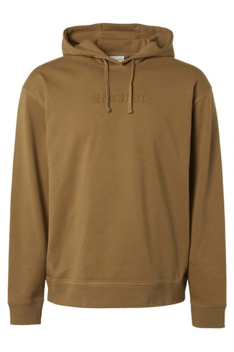 SWEATER HOODED DARK FUDGE 1