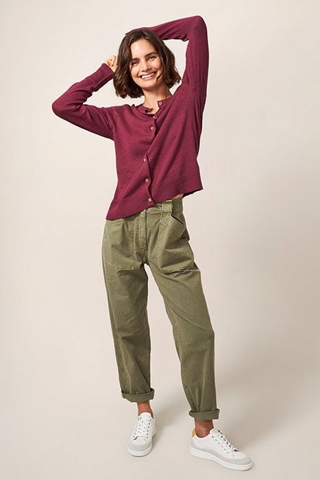 LULU CARDI BRIGHT PINK 1