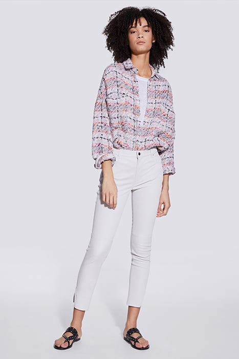 QUARTZ LEATHER PANT IN WHITE 1