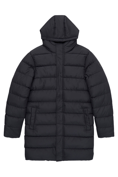 ROW HOODED PUFFER PARKA COAT BLACK 3
