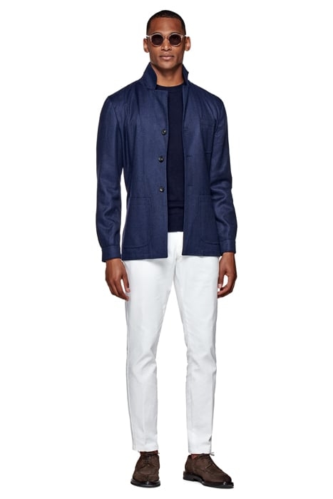 NAVY HERRINGBONE GREENWICH SHIRT-JACKET NAVY 3