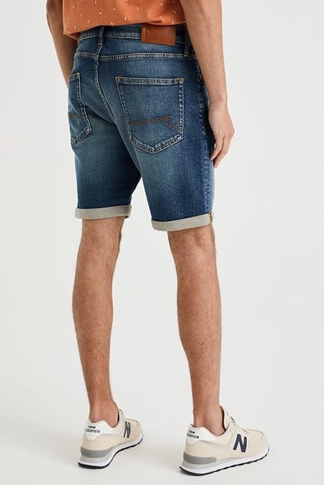 5-POCKET MID WAIST DARK BLUE 2