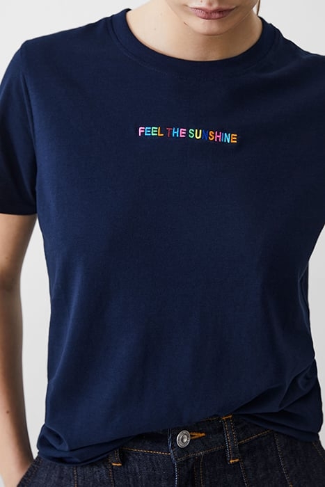 SUNSHINE EMBROIDERED TEE DK NAVY 4