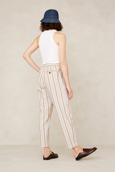 LOURDES ECRU HEMP STRIPE 2