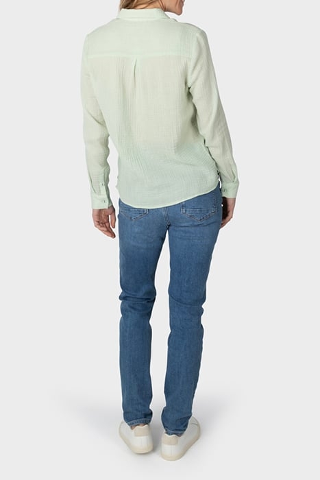 BLOUSE WOVEN LONG SLEEVES SEA FOAM 4