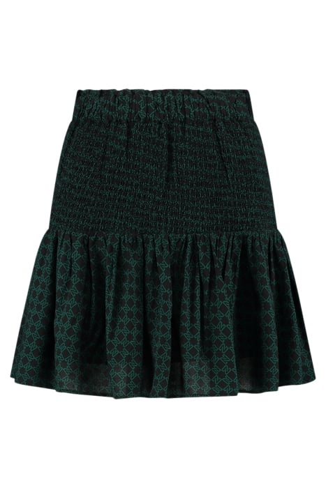 RIANCA SKIRT BLACK/PETROL BLUE 1