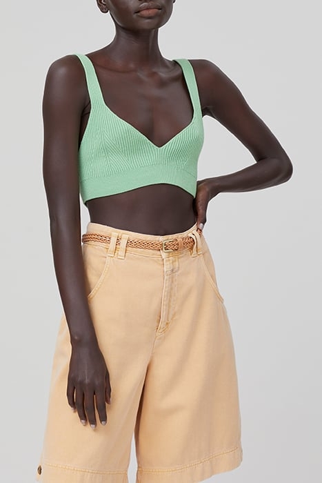 KNITTED BRA UNDERWEAR (BRA) APPLE GREEN 1