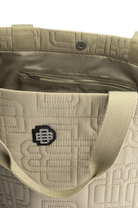 MONOGRAM QUILTED TOTE BAG BROWN 4