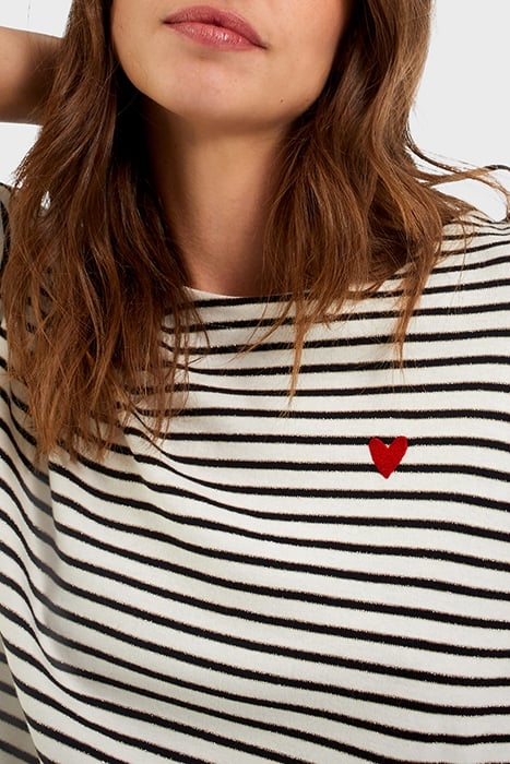 SAILOR T-SHIRT WITH STRIPES AND EMBROIDERED HEART 5