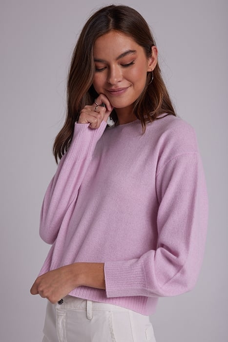 CREW NECK RIB PULLOVER FROSTED ROSE 3