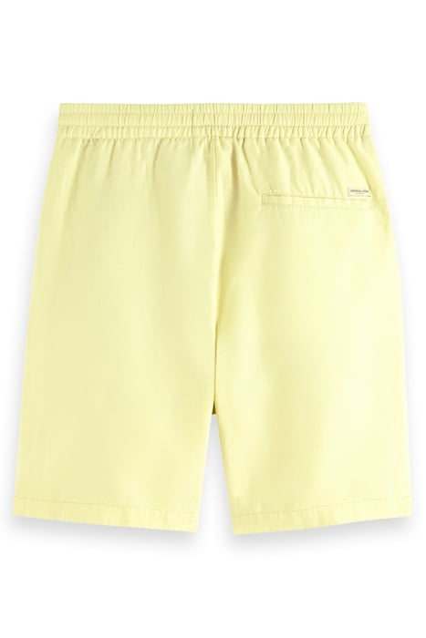 FAVE- COTTON/LINEN TWILL BERMU WASHED NEON YELLOW 5