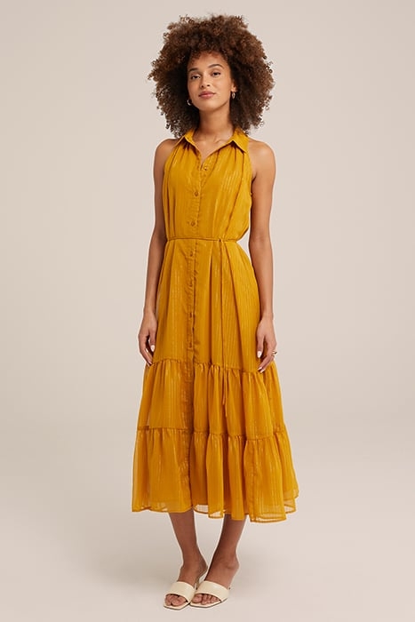 DRESS MID LENGTH MUSTARD YELLOW 1