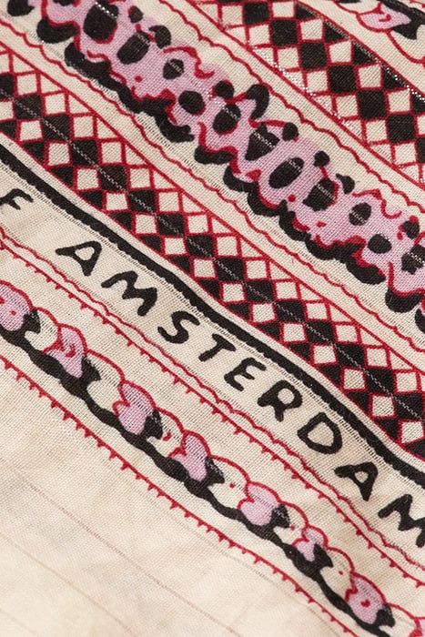 MAXI DRESS WITH FLOUNCES FLORAL BORDER 7