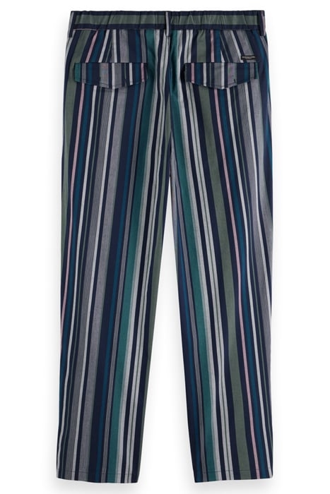 SEASONAL- LOOSE FIT BLANKET ST NAVY MULTI STRIPE 5