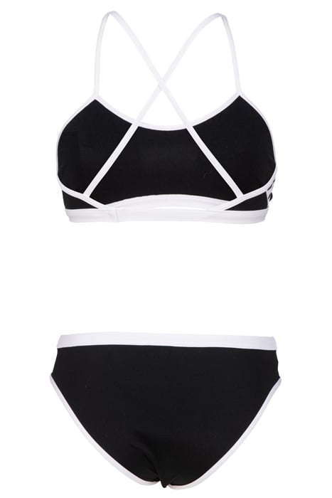 WOMEN'S ARENA ICONS BIKINI CROSS BACK SO BLACK-WHITE 5