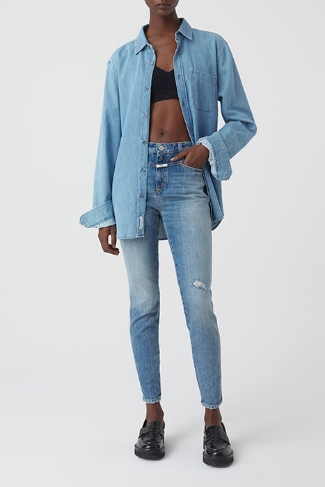 SKINNY PUSHER JEANS MID BLUE 3