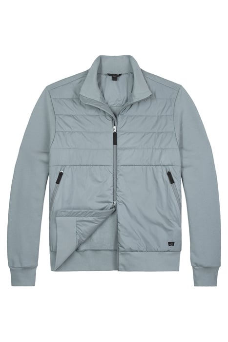 GRIFFIN | QUILTED SWEAT JACKET CHALK BLUE 1