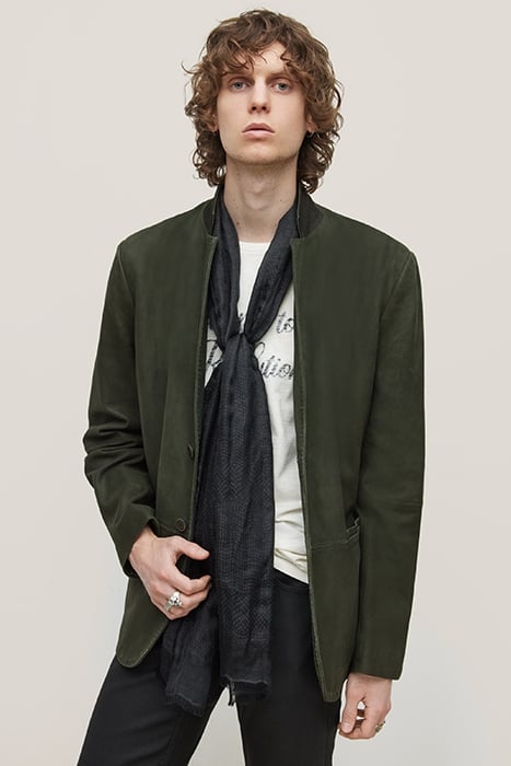 GARMENT WASHED SLIM FIT TURTLE GREEN 1