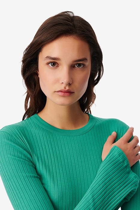 ERSILIA KNITTED SWEATER IN EMERALD 5