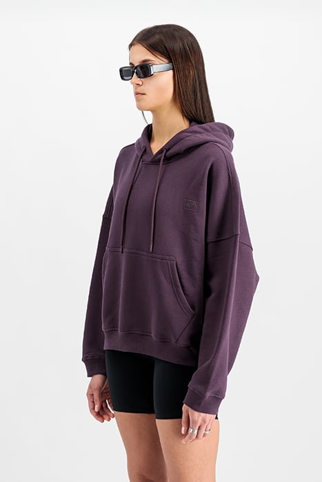 ALPHA ESSENTIALS RL HOODIE PLUM 3