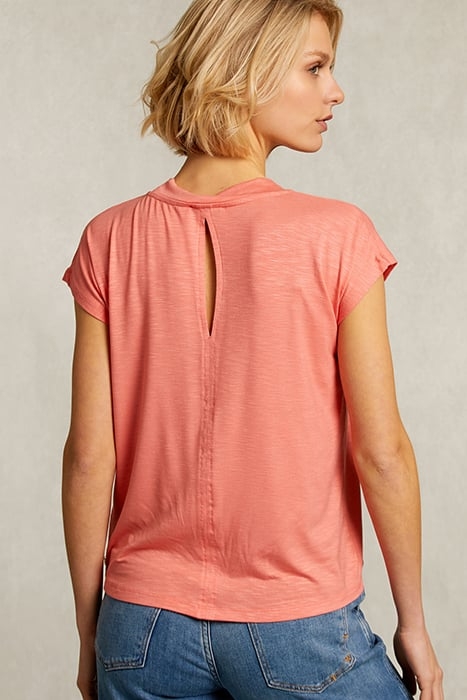 ORANGE V-NECK T-SHIRT SHORT SLEEVES ORANGE 2