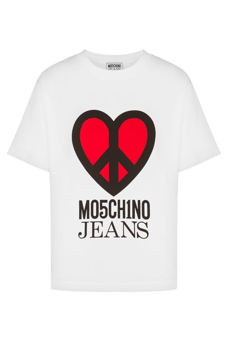 PEACE & LOVE JERSEY T-SHIRT WHITE 3