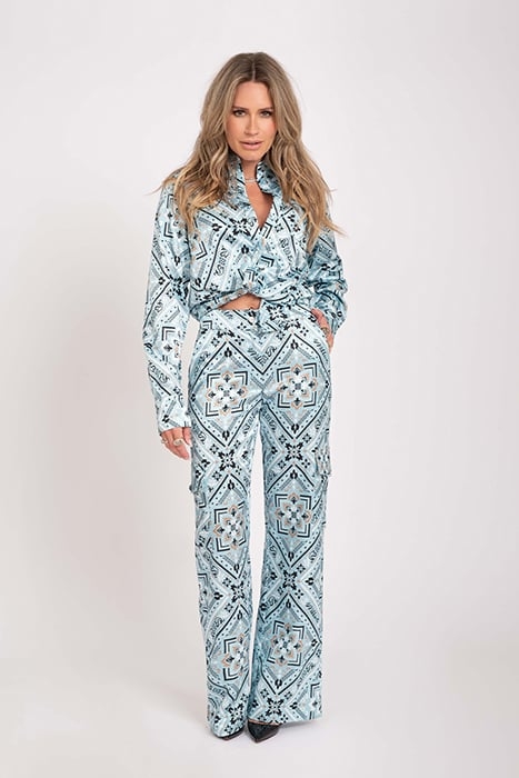 BANGKOK PRINTED TROUSERS POOL/BLACK 7