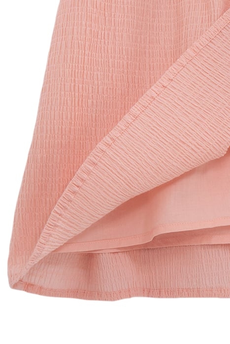 GIRLS’ PEACH WAFFLE FABRIC DRESS WITH EMBROIDERY 6