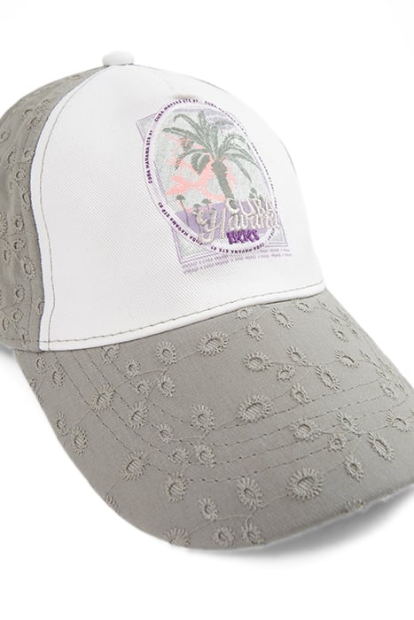 GIRLS’ KHAKI CAP WITH EYELET EMBROIDERY 5