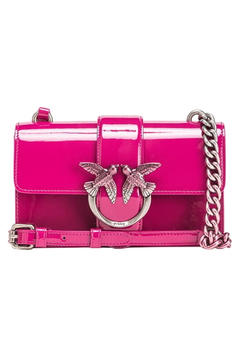 LOVE ONE MINI CL PELLE SFUMATA BERRY FUCHSIA-OLD SILVER 1