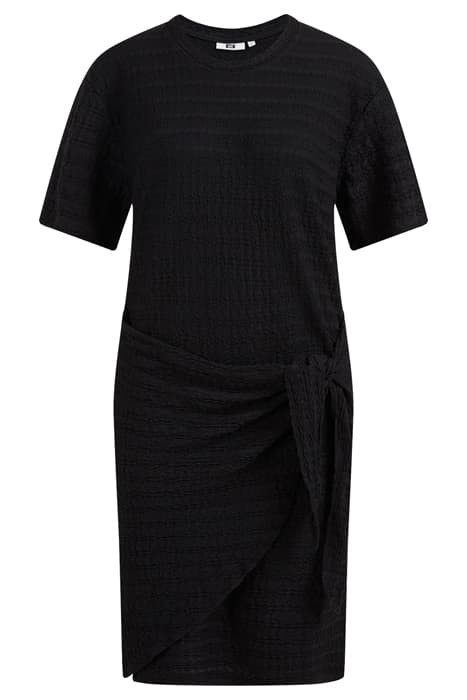 LADIES TRANSFER DRESS WITH STRUCTURE BLACK by WE Fashion