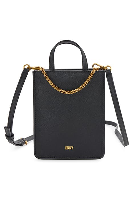 MINNIE NS TOTE BLACK/GOLD by DKNY