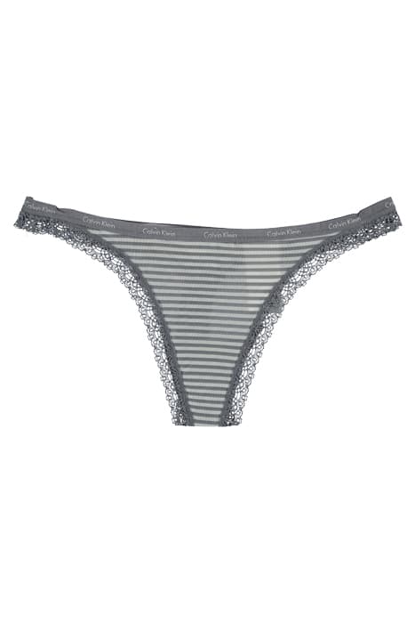 THONG, ZUT MARCHING STRIPE_PEWTER by Calvin Klein