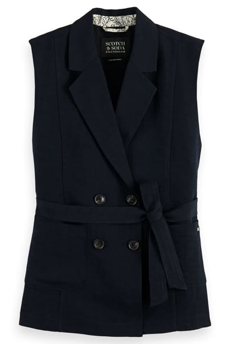 BELTED DOUBLE BREASTED GILET NIGHT by Scotch & Soda