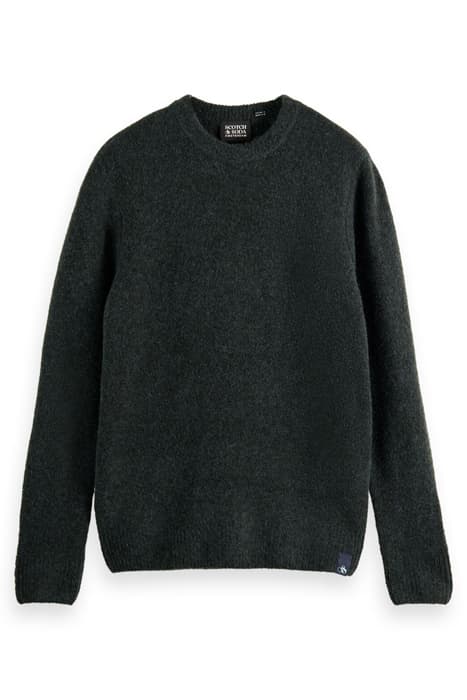 SOFT KNIT MELANGE CREWNECK PULL SPACE GREEN MELANGE by Scotch & Soda