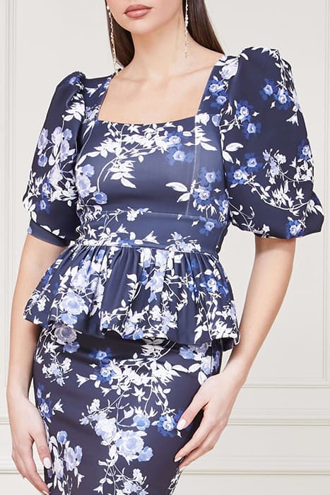 ALEXIS TOP PRINTED PETAL POSE INDIGO by Marciano by Guess