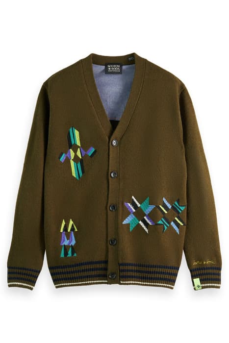 EMBROIDERED WOOL-CARDIGAN COMBO A by Scotch & Soda