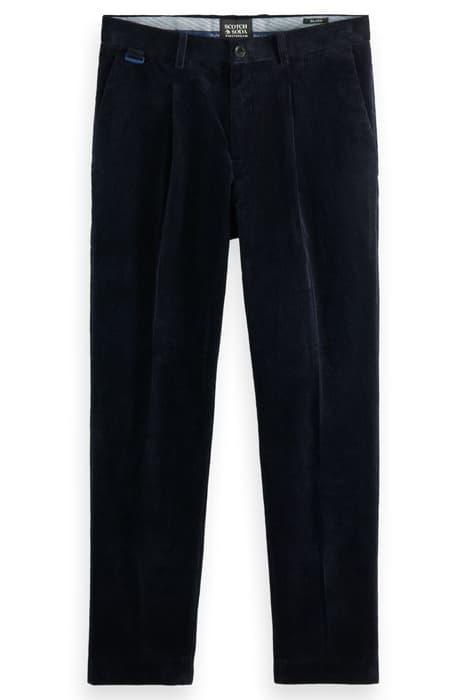 BLAKE- CORDUROY PLEATED CHINO NAVY by Scotch & Soda