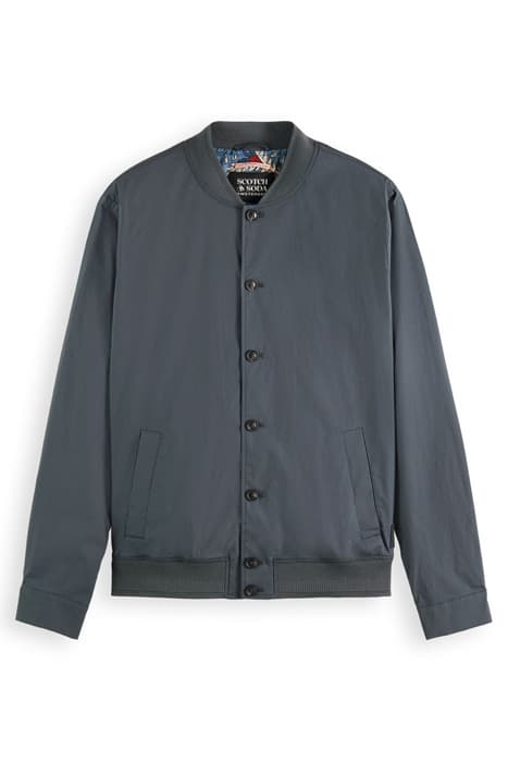 LIGHTWEIGHT POPLIN BOMBER BLOUSON GRAPHITE by Scotch & Soda