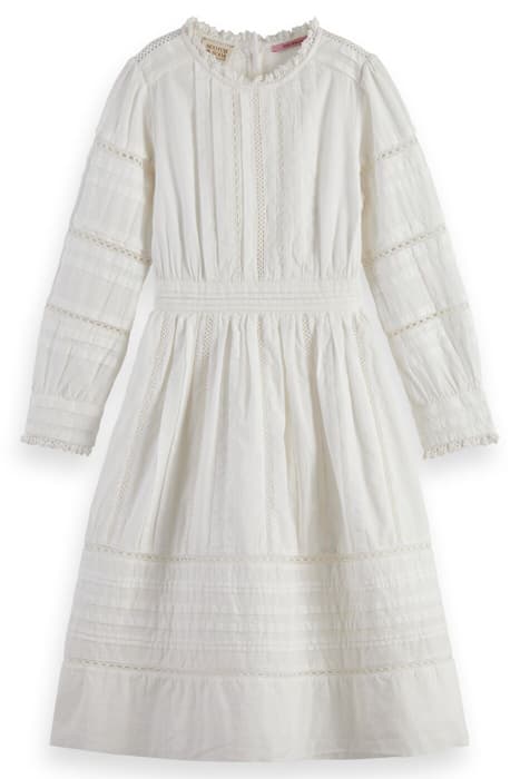 LONG-SLEEVED CEREMONIAL DRESS OFF WHITE by Scotch & Soda