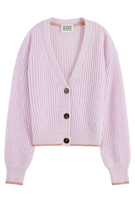 FUZZY KNITTED CARDIGAN ORCHID by Scotch & Soda