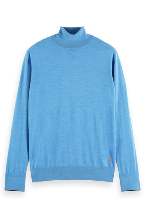 CLASSIC TURTLE NECK PULL IN MERINO WOOL WINTER SKY MELANGE by Scotch & Soda