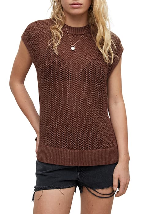 ZADIE TANK PRALINE BROWN by AllSaints